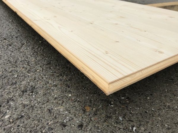 3-Schichtplatte mit Keilnut-/Keilfeder B/K-Qualiät